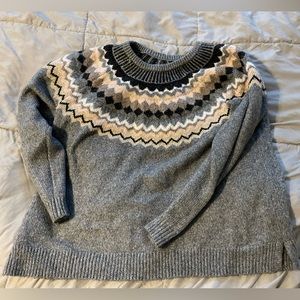 Gray, Sonoma FairIsle Sweater - size XXL